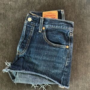 Levi’s Denim Shorts - dark wash - size medium 27